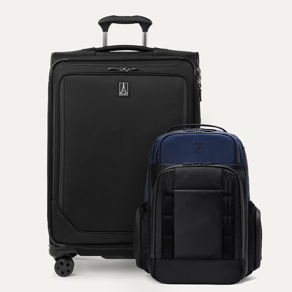 travelpro-crew-classic-medium-check-in-spinner-altitude-large-backpack-set-2-pie image 1