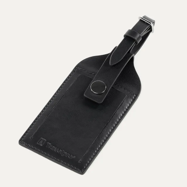 travelpro-essentials-leather-luggage-tag-genuine-leather-id-tag-for-suitcases-ba image 1