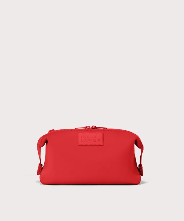 dagne-dover-hunter-toiletry-bag-large-in-cherry-neoprene-travel-organizer-with-r image 1