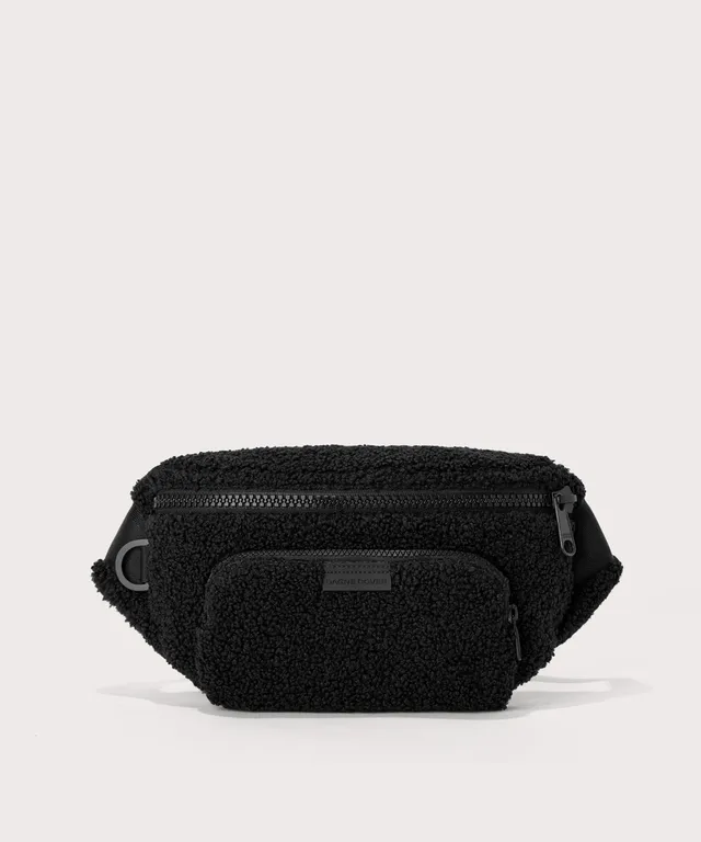 dagne-dover-jax-large-fanny-pack-in-onyx-shearling image 1