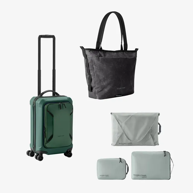 eagle-creek-elevated-exploration-bundle-with-tarmac-4-wheel-carry-on-explore-tot image 1