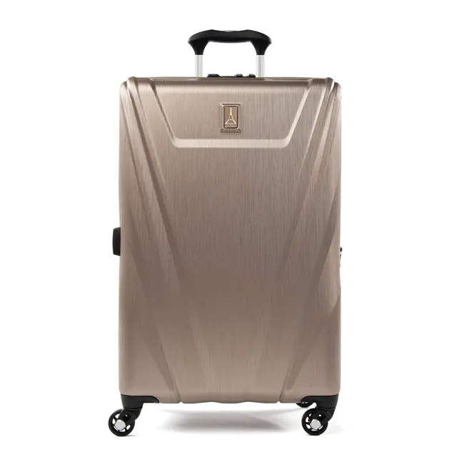 travelpro-maxlite-5-hardside-spinner-wheel-luggage-25-inch-checked-medium-brushe image 1