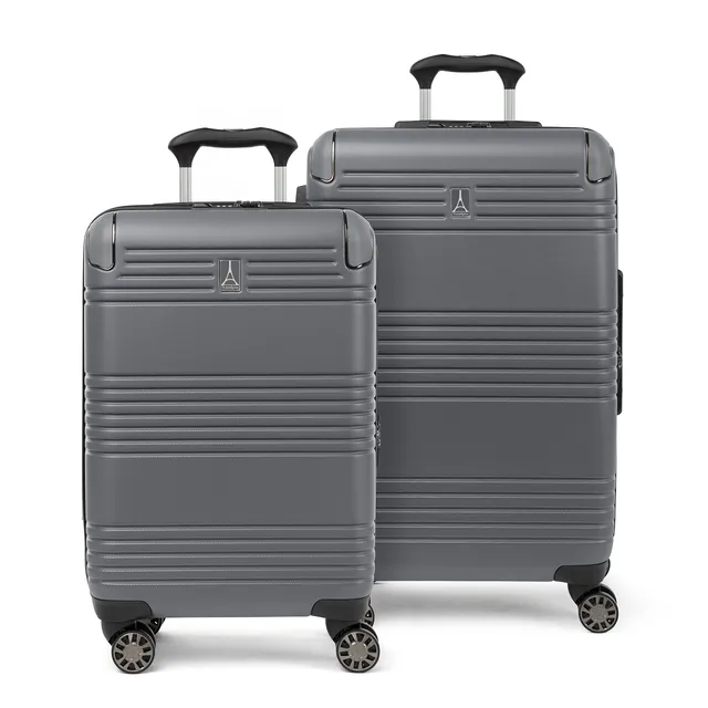 travelpro-roundtrip-hardside-expandable-luggage-set-21-25-gunmetal-2-piece-with- image 1