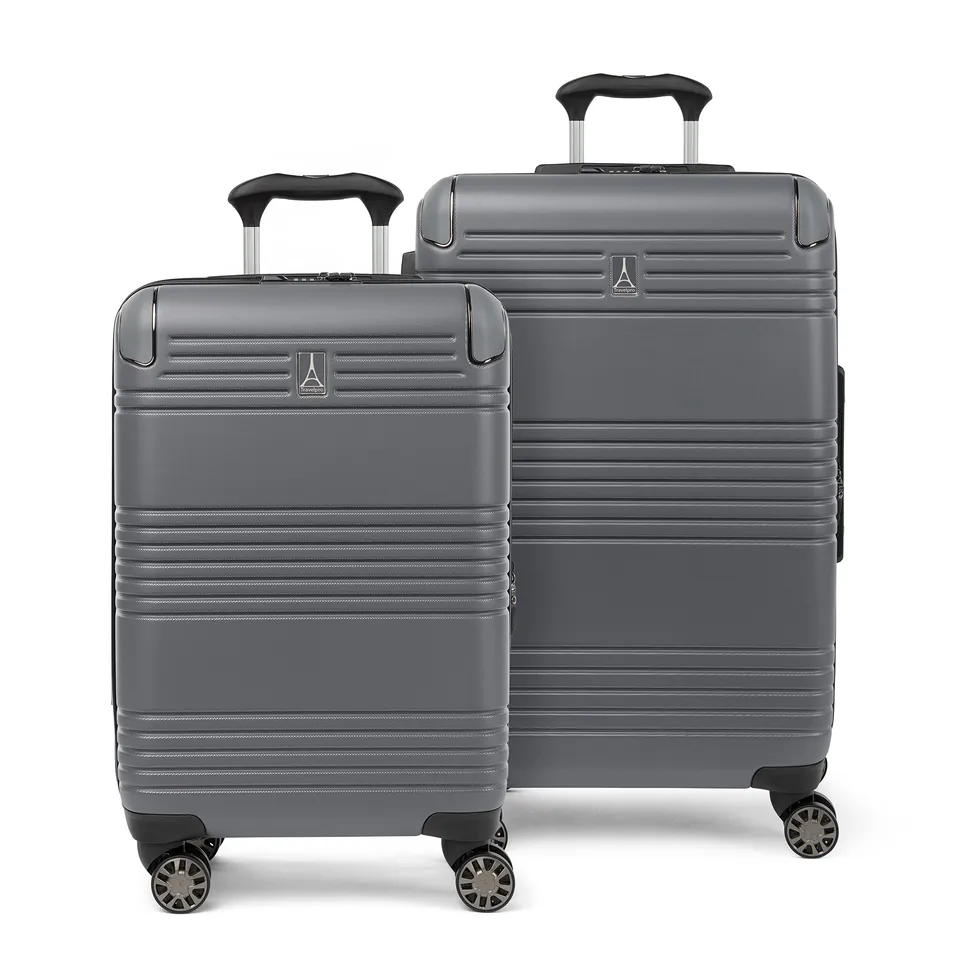 travelpro-roundtrip-hardside-expandable-luggage-set-21-25-gunmetal-2-piece-with- image 1
