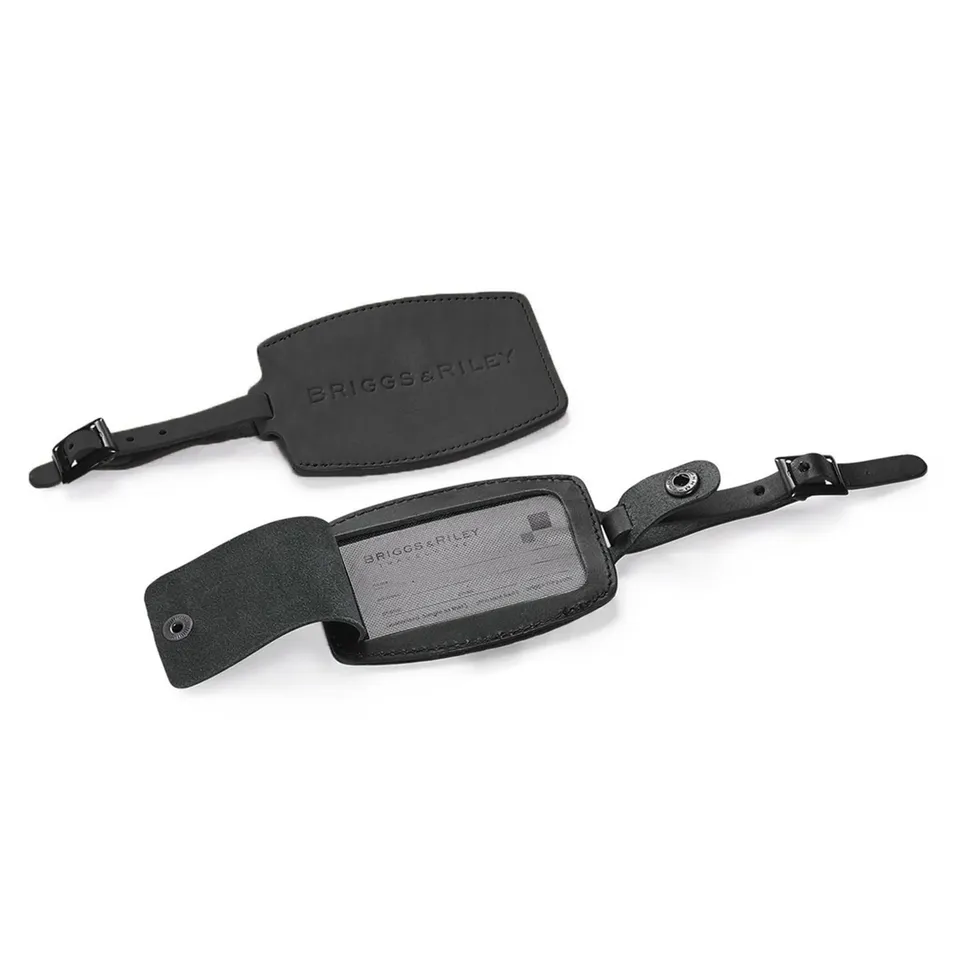 briggs-riley-leather-luggage-id-tag-for-suitcases-black image 1