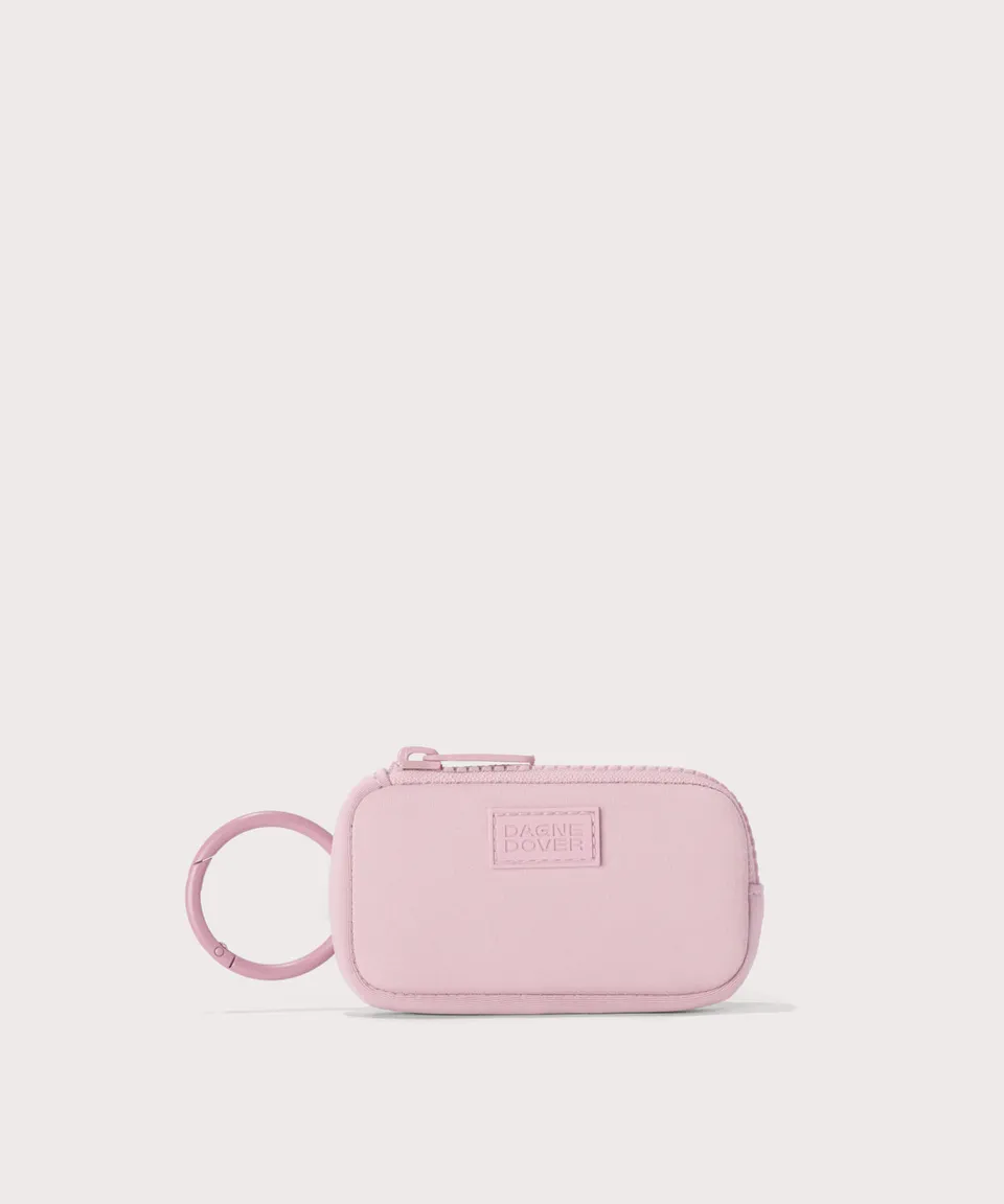 dagne-dover-mara-keychain-in-wild-rose-neoprene-mini-organizer image 1