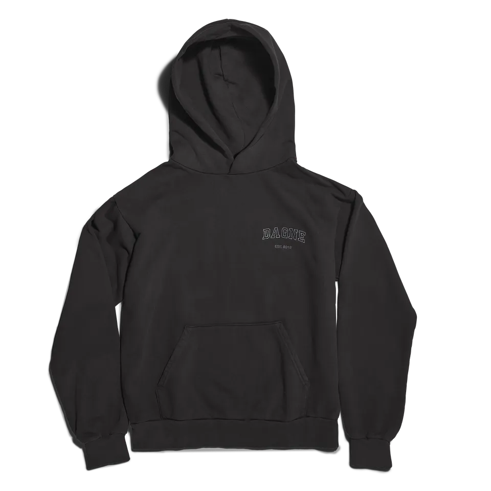 dagne-dover-varsity-logo-hoodie-in-onyx-2x image 1