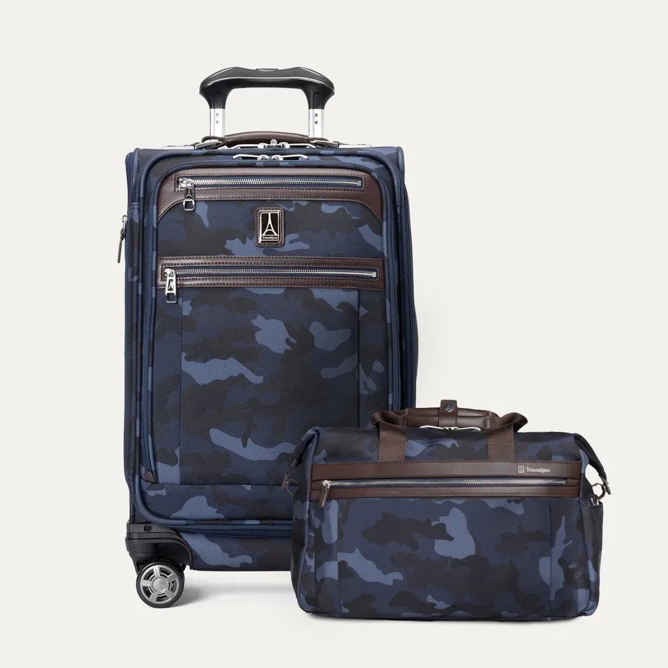travelpro-platinum-elite-carry-on-underseat-tote-camouflage-set-2-piece image 1