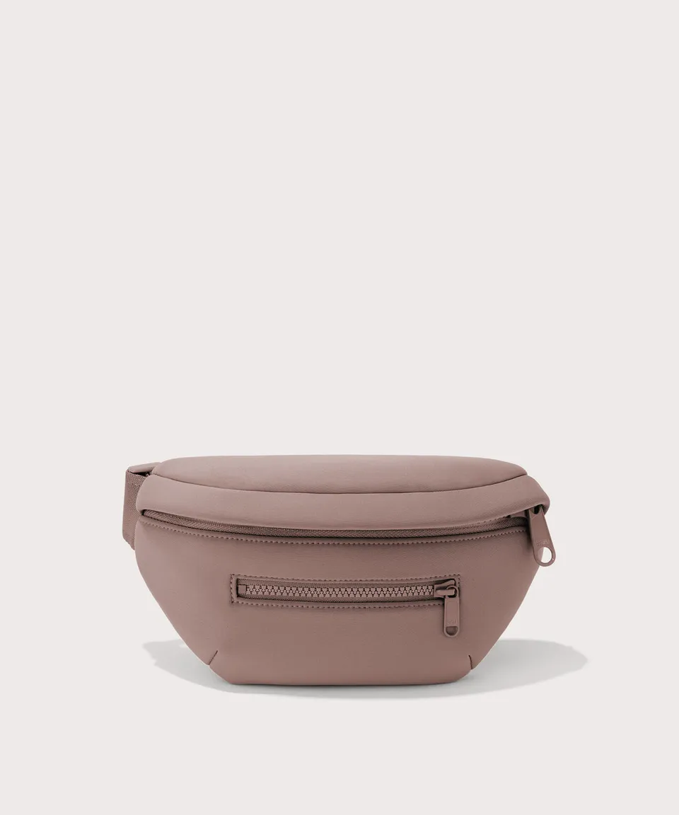 dagne-dover-ace-fanny-pack-in-dune-waterproof-neoprene-belt-bag image 1