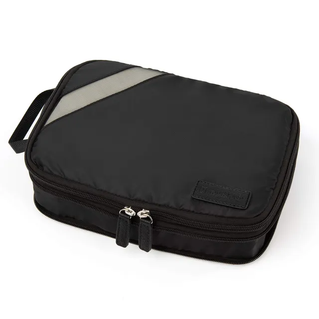 travelpro-essentials-expandable-packing-cubes-black-medium image 1