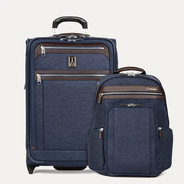 travelpro-platinum-elite-carry-on-rollaboard-and-business-backpack-set image 1