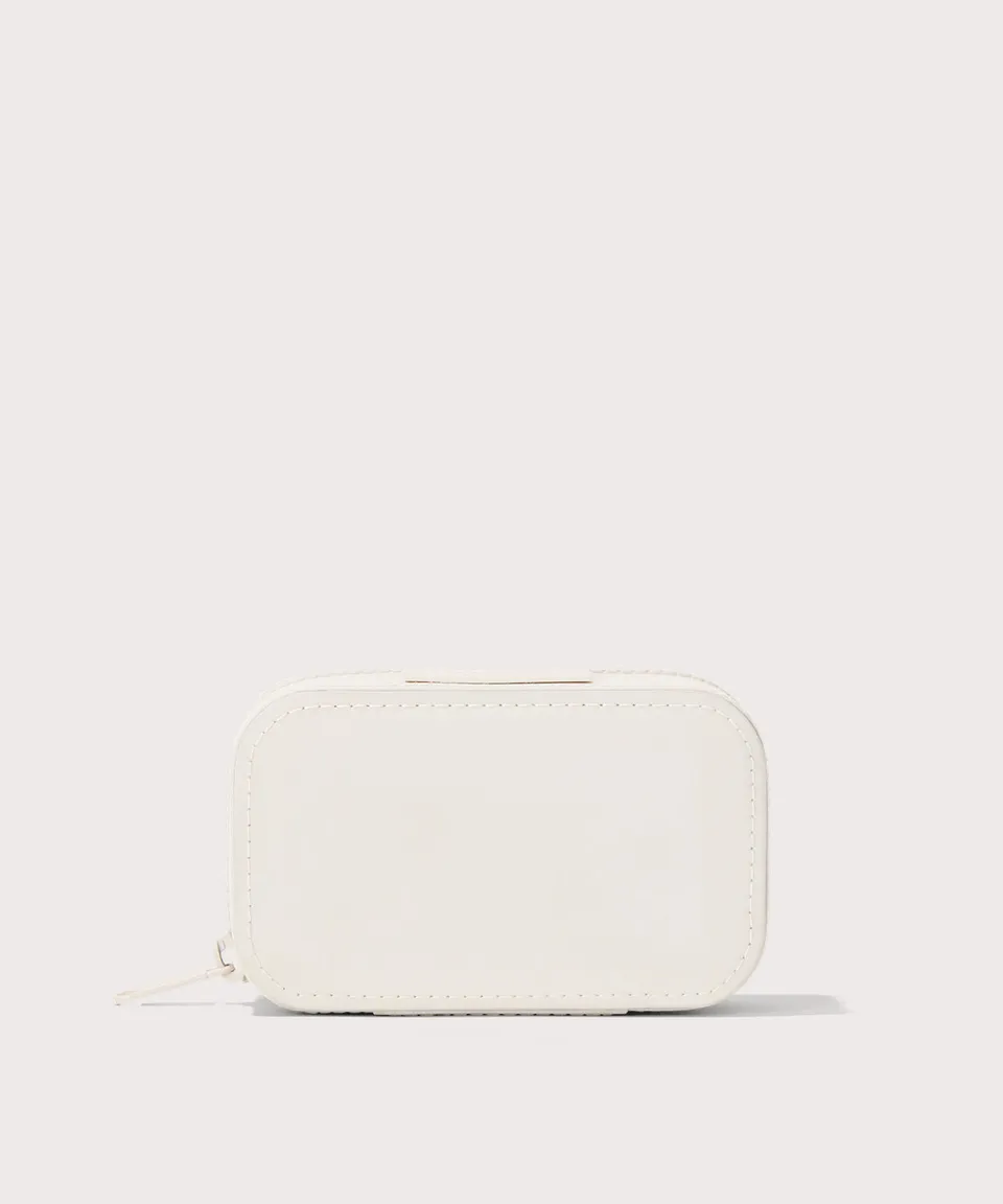 dagne-dover-frankie-jewelry-case-in-moonbeam-small-recycled-fabric-travel-organi image 1