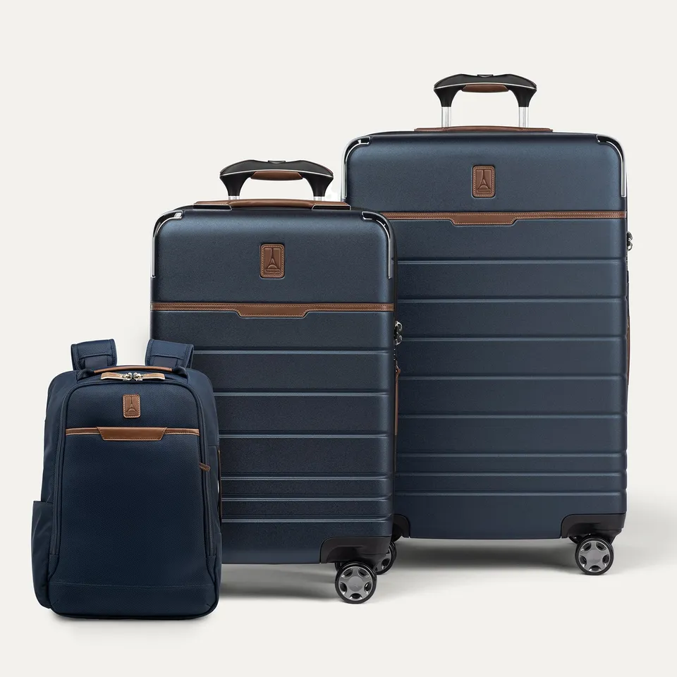 travelpro-x-travel-leisure-runway-ready-3-piece-set-carry-on-spinner-medium-chec image 1