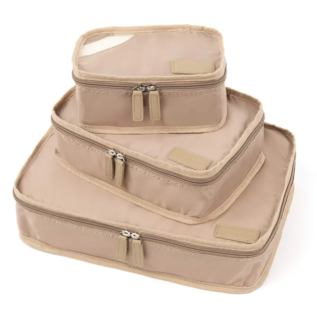 travelpro-essentials-packing-cubes-3-pack-s-m-l-khaki image 1