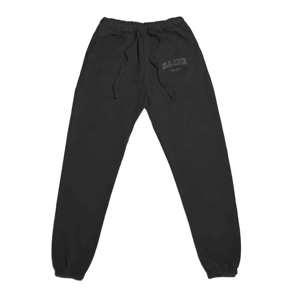 dagne-dover-varsity-logo-sweatpants-in-onyx-4x image 1