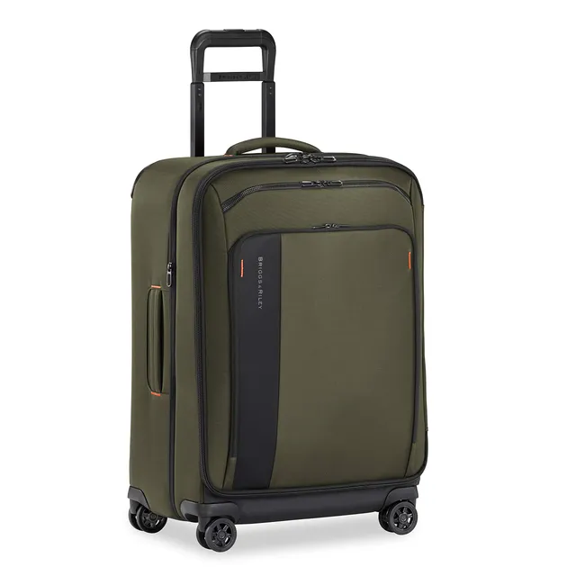 briggs-riley-zdx-26-medium-expandable-spinner-checked-luggage-hunter image 1