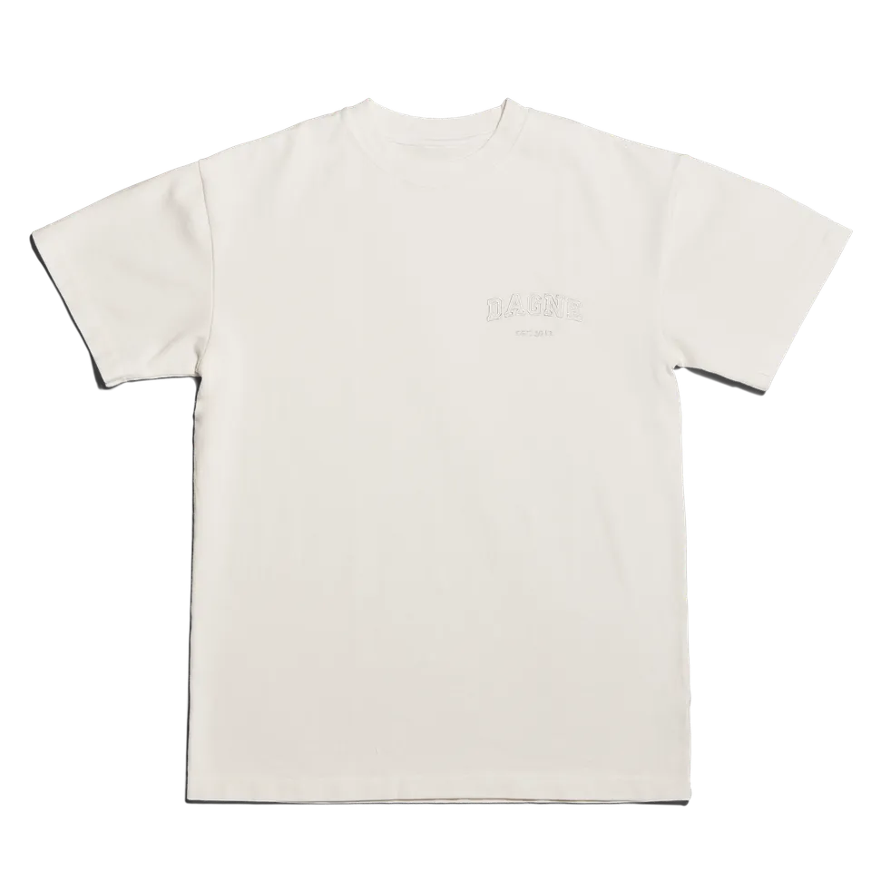 dagne-dover-varsity-logo-t-shirt-in-moonbeam-4x image 1