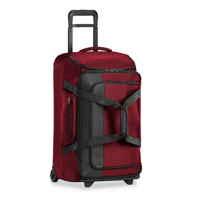 briggs-riley-zdx-upright-rolling-duffel-bag-brick-checked-27-inch image 1