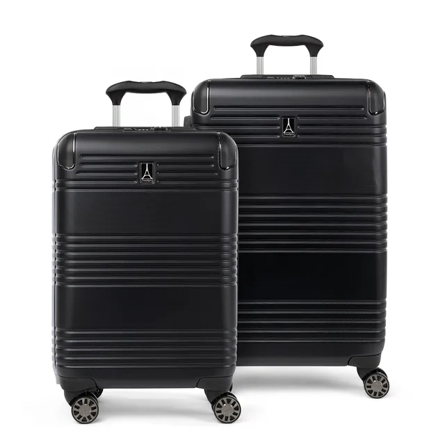 travelpro-roundtrip-hardside-expandable-luggage-set-21-25-black-2-piece-with-tsa image 1
