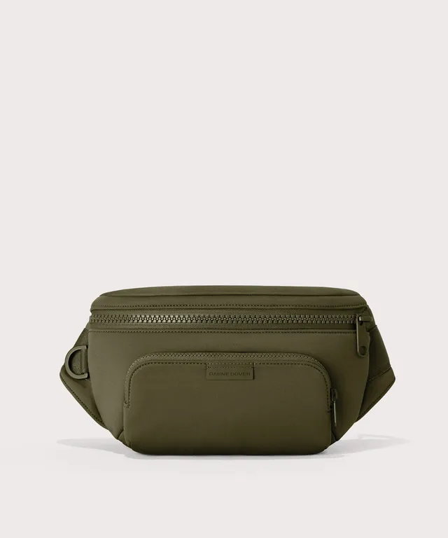 dagne-dover-jax-large-fanny-pack-in-dark-moss-spacious-hands-free-bag-with-table image 1