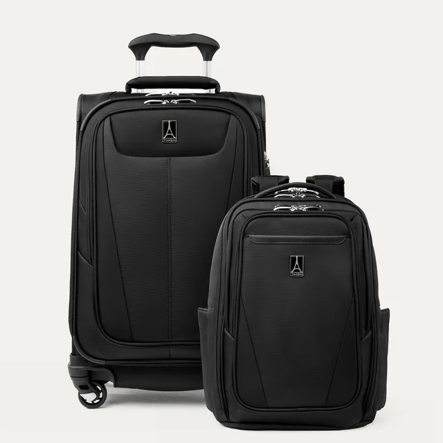 travelpro-maxlite-carry-on-laptop-backpack-set-ultra-light-spinner-backpack-comb image 1