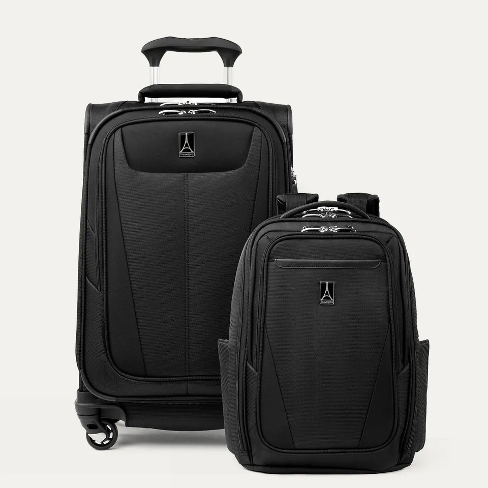 travelpro-maxlite-carry-on-laptop-backpack-set-ultra-light-spinner-backpack-comb image 1