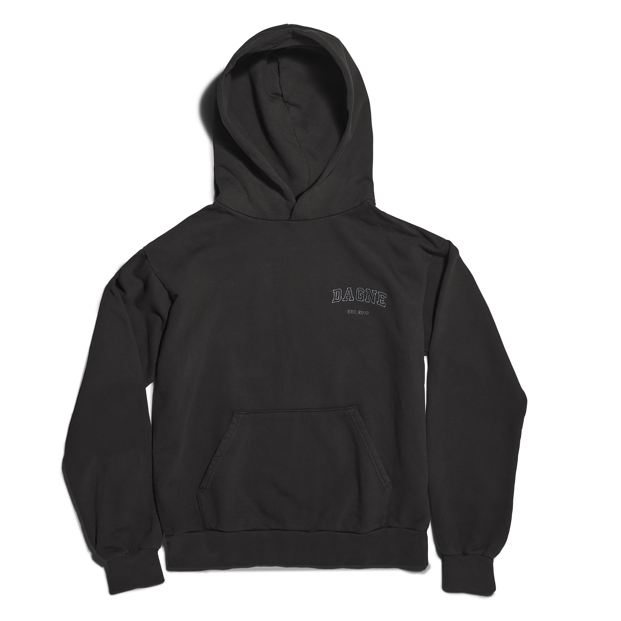 dagne-dover-varsity-logo-hoodie-in-onyx-2x image 2