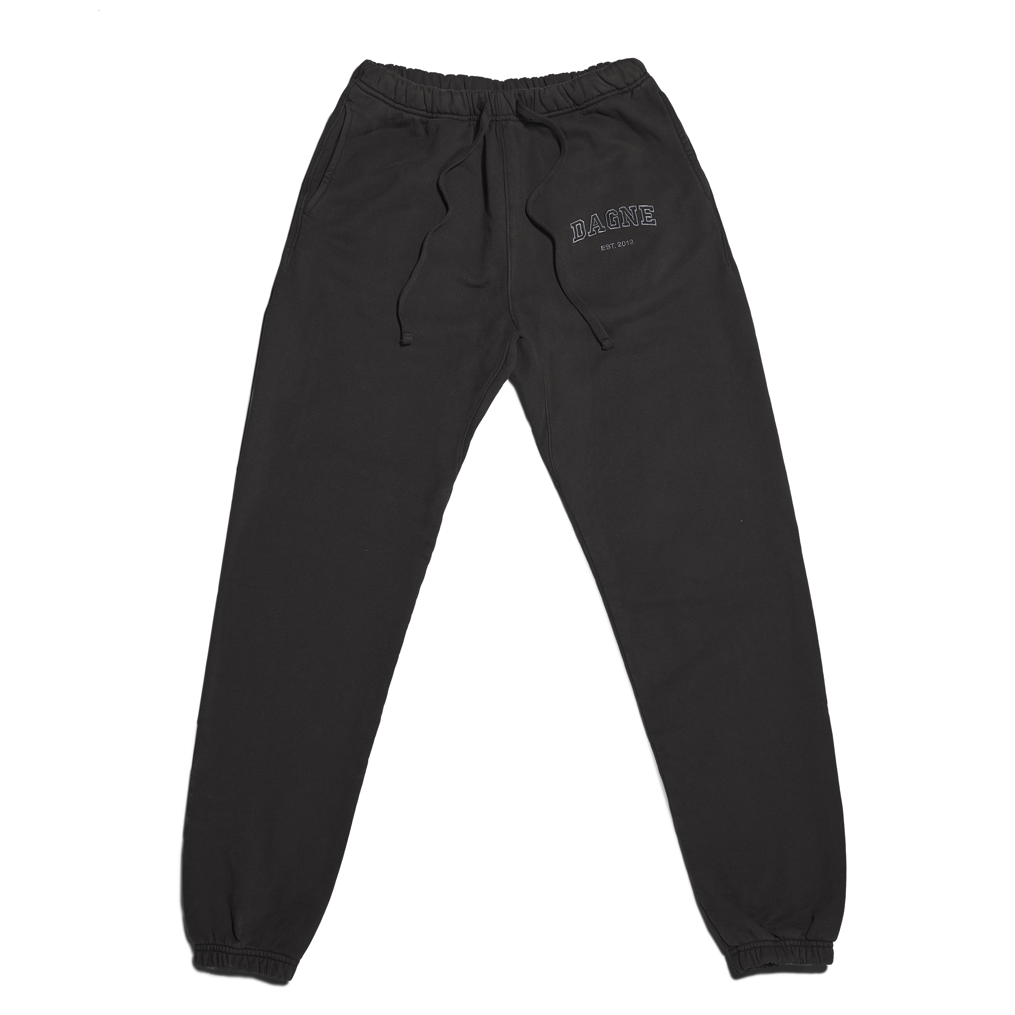 dagne-dover-varsity-logo-sweatpants-in-onyx-4x image 1