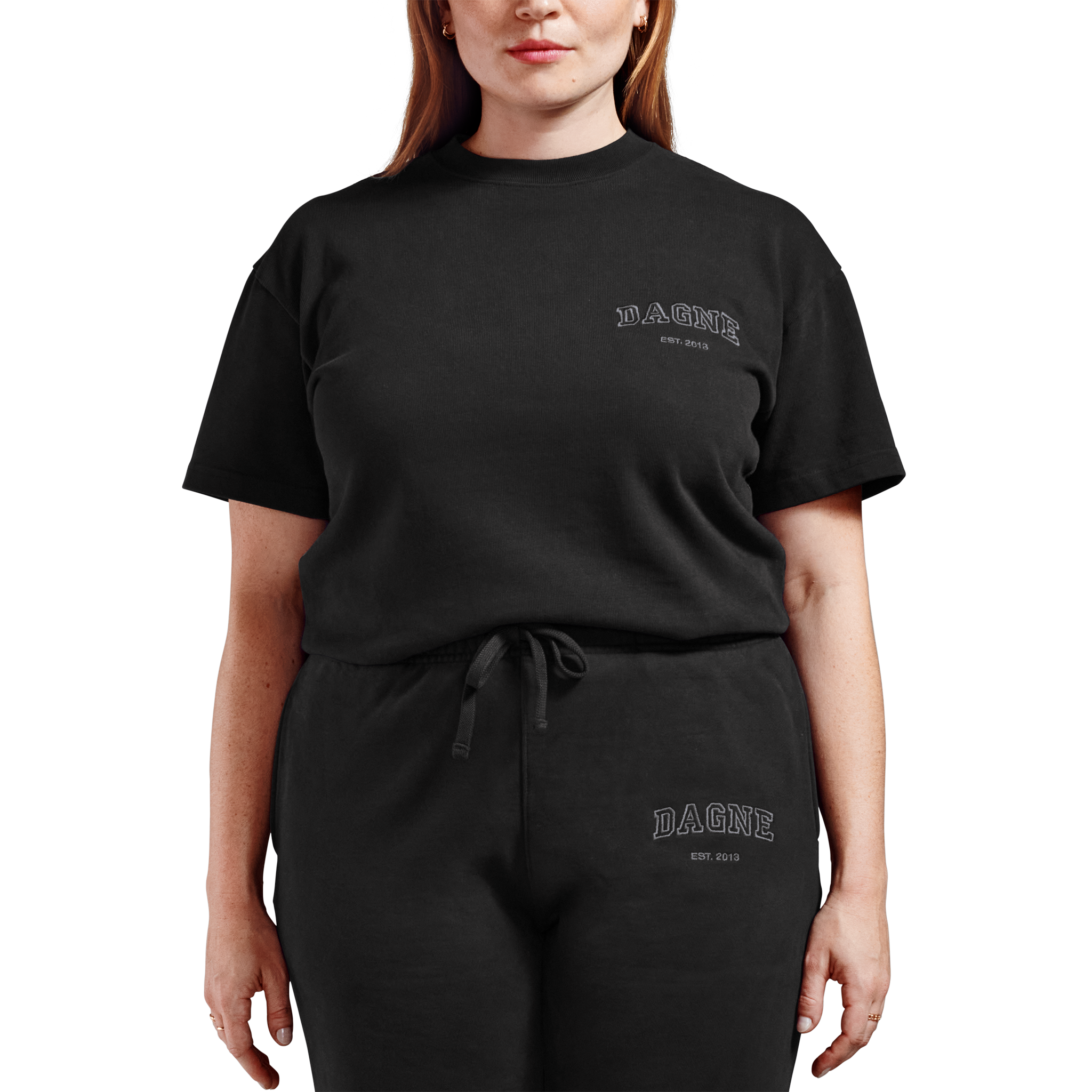 dagne-dover-varsity-logo-t-shirt-in-onyx-4x image 6