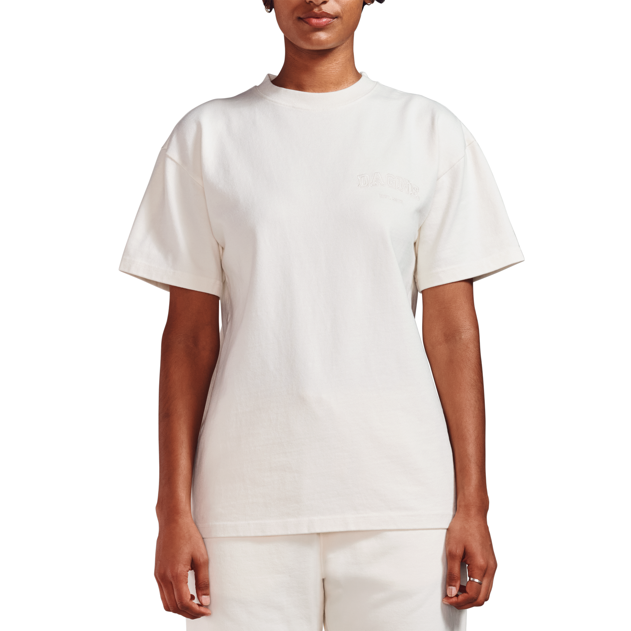 dagne-dover-varsity-logo-t-shirt-in-moonbeam-xl image 6