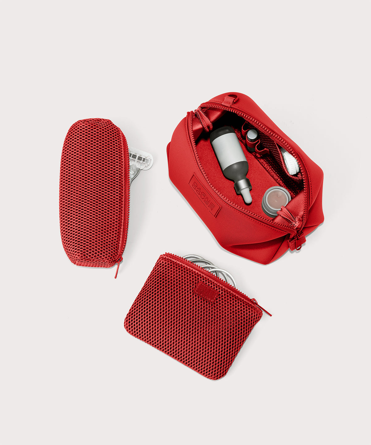 dagne-dover-hunter-toiletry-bag-large-in-cherry-neoprene-travel-organizer-with-r image 3