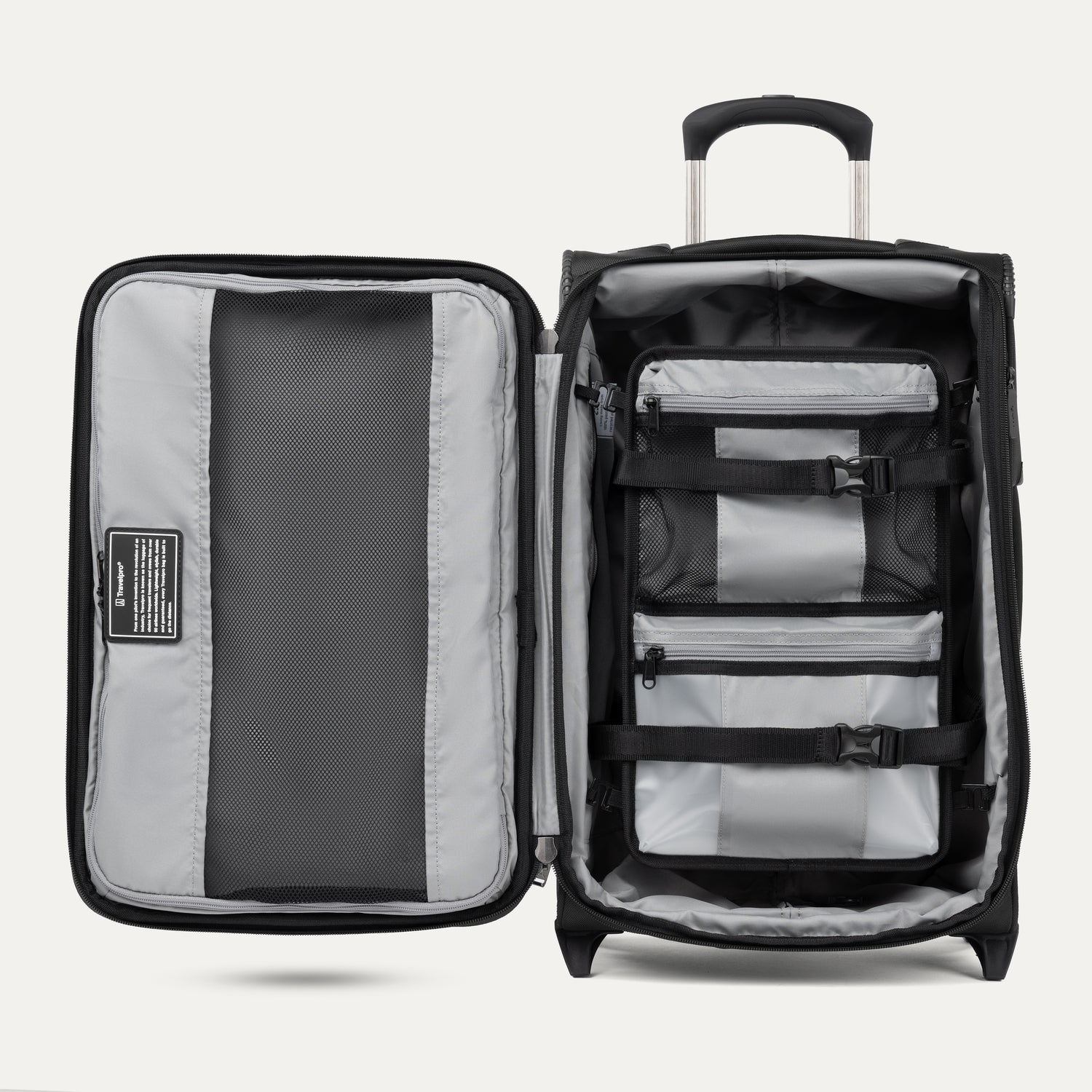 travelpro-crew-classic-carry-on-rollaboard-2-wheeled-spinner-option-with-expanda image 5