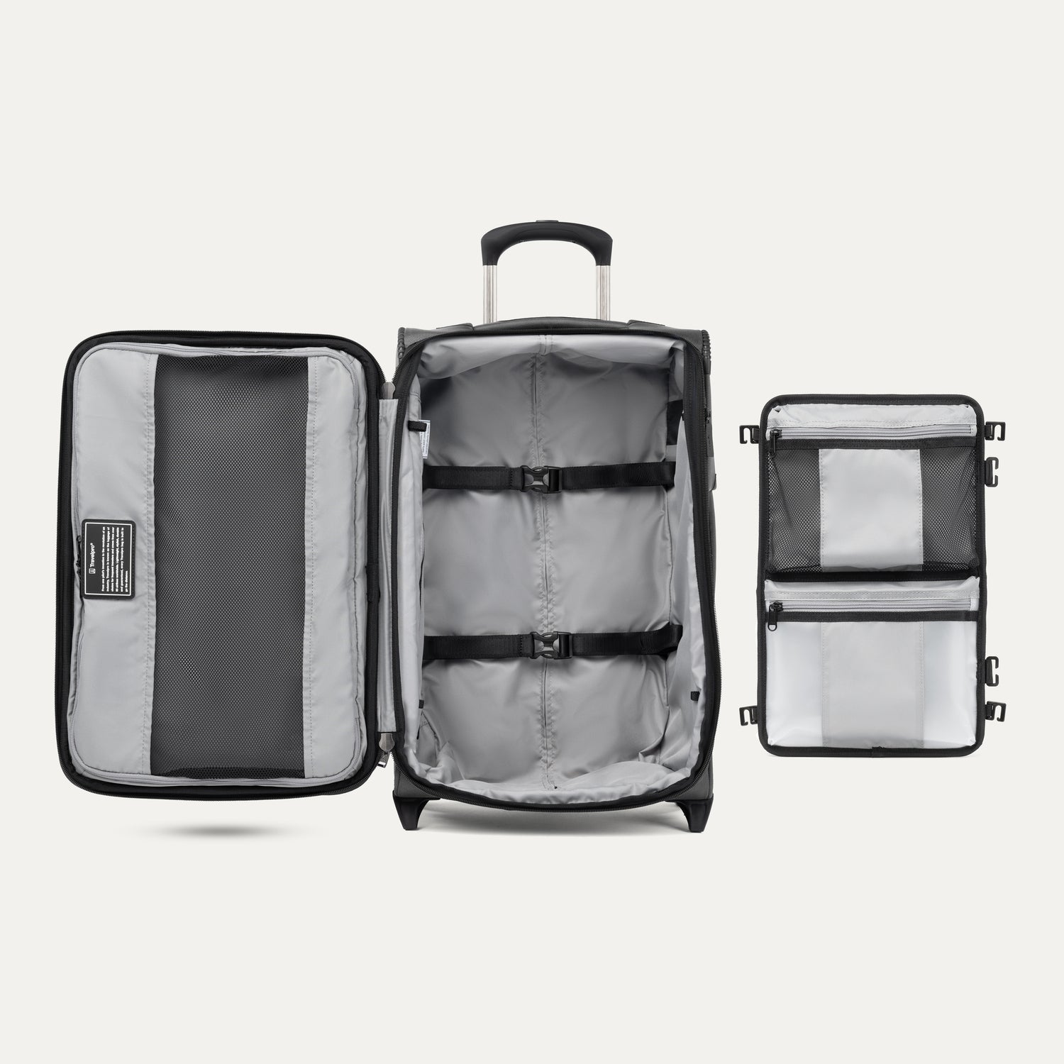 travelpro-crew-classic-carry-on-rollaboard-2-wheeled-spinner-option-with-expanda image 2