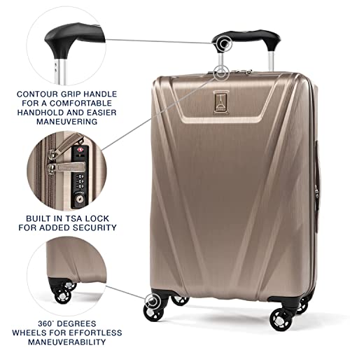 travelpro-maxlite-5-hardside-spinner-wheel-luggage-brushed-champagne-carry-on-21 image 8