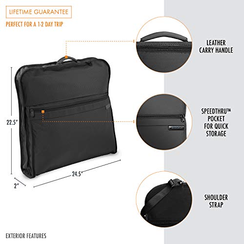 briggs-riley-baseline-classic-garment-cover-bag-black-holds-1-2-suits image 8