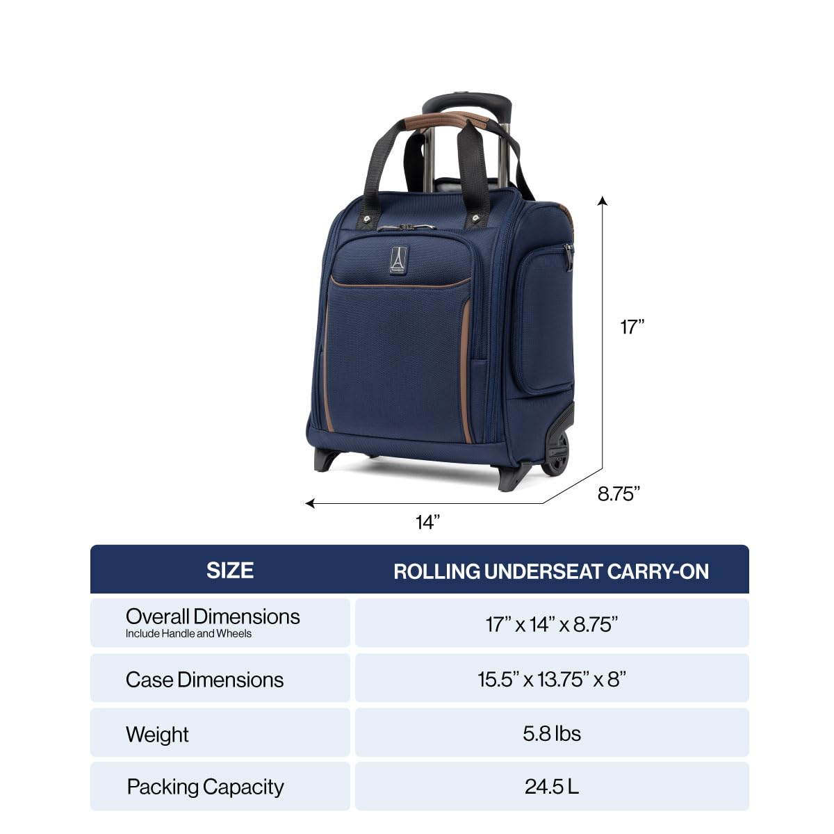 travelpro-crew-classic-lightweight-softside-underseat-carry-on-bag-17-inch-patri image 6