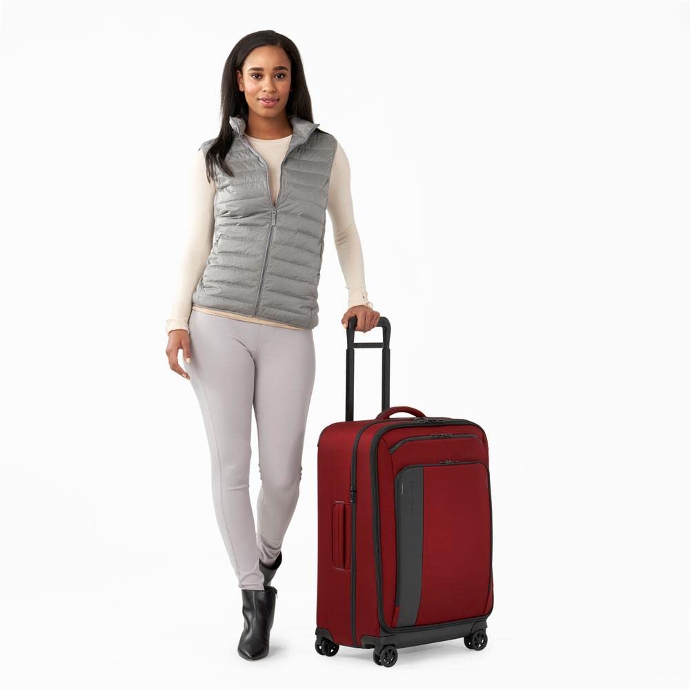 briggs-riley-zdx-expandable-luggage-with-4-spinner-wheels-brick-checked-medium-2 image 8
