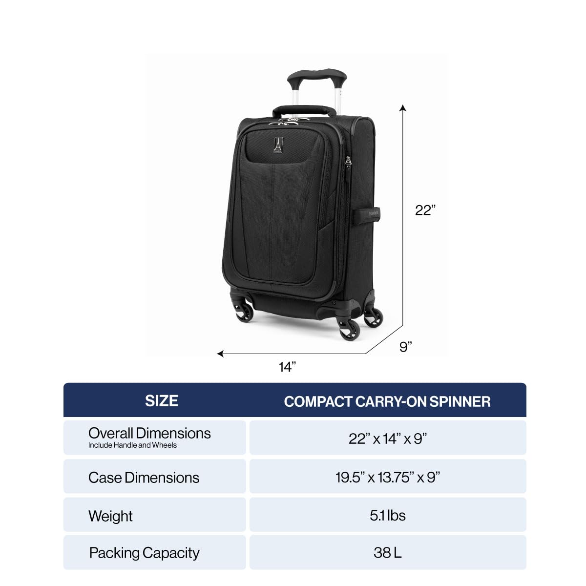 travelpro-maxlite-5-softside-expandable-luggage-with-4-spinner-wheels-lightweigh-2 image 2
