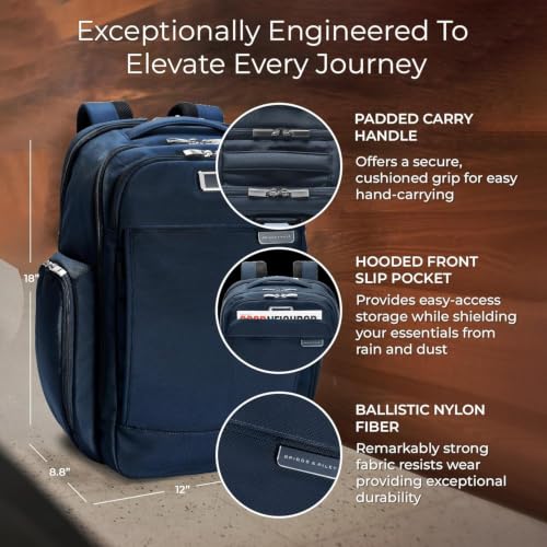 briggs-riley-traveler-backpack-carry-on-travel-backpack-for-women-men-personal-i image 8