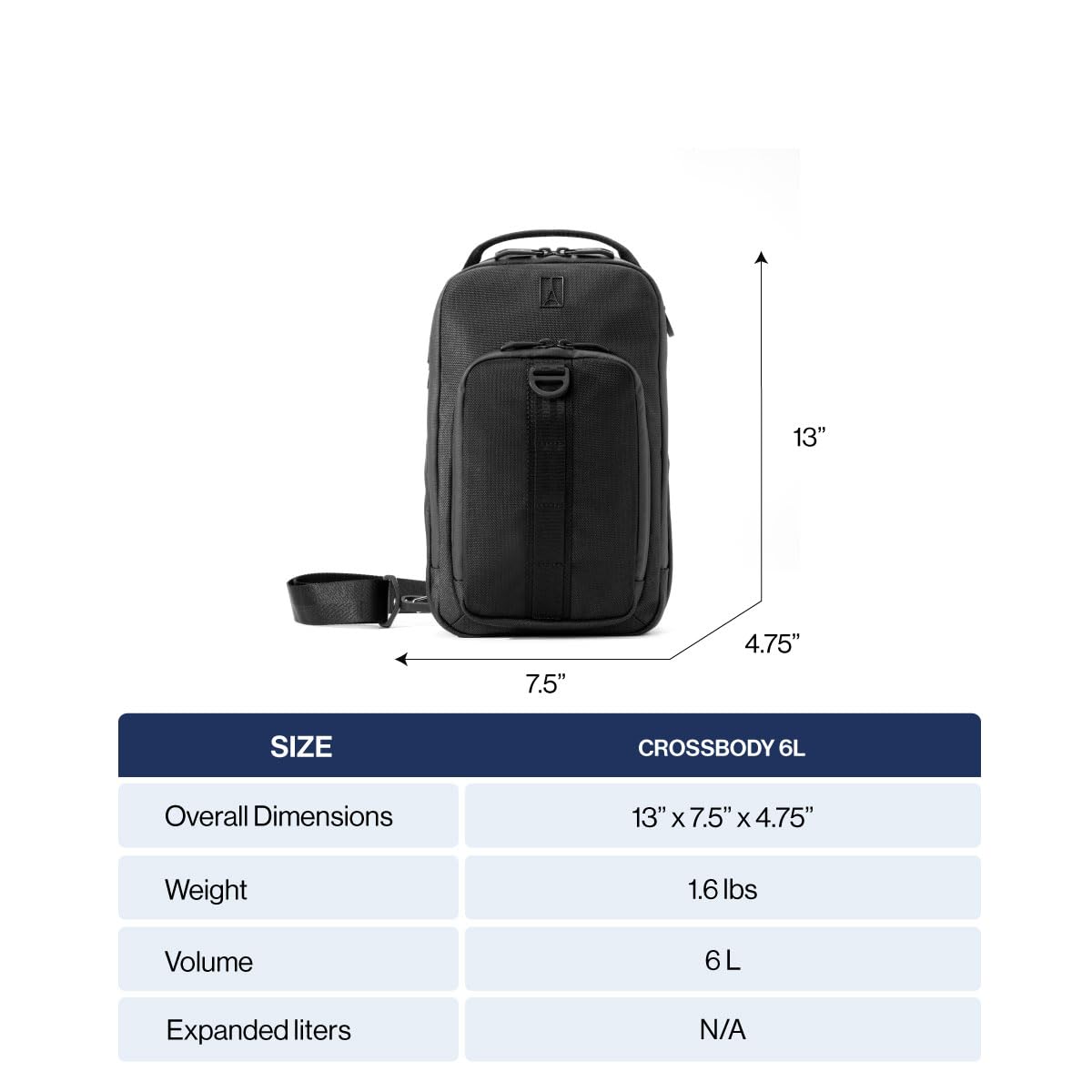travelpro-altitude-crossbody-6l-water-resistant-eco-friendly-work-business image 5