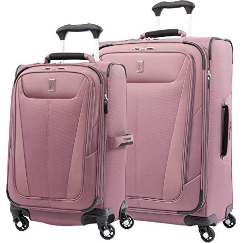 travelpro-maxlite-5-softside-expandable-luggage-2-piece-set-21-25-dusty-rose-pin image 8