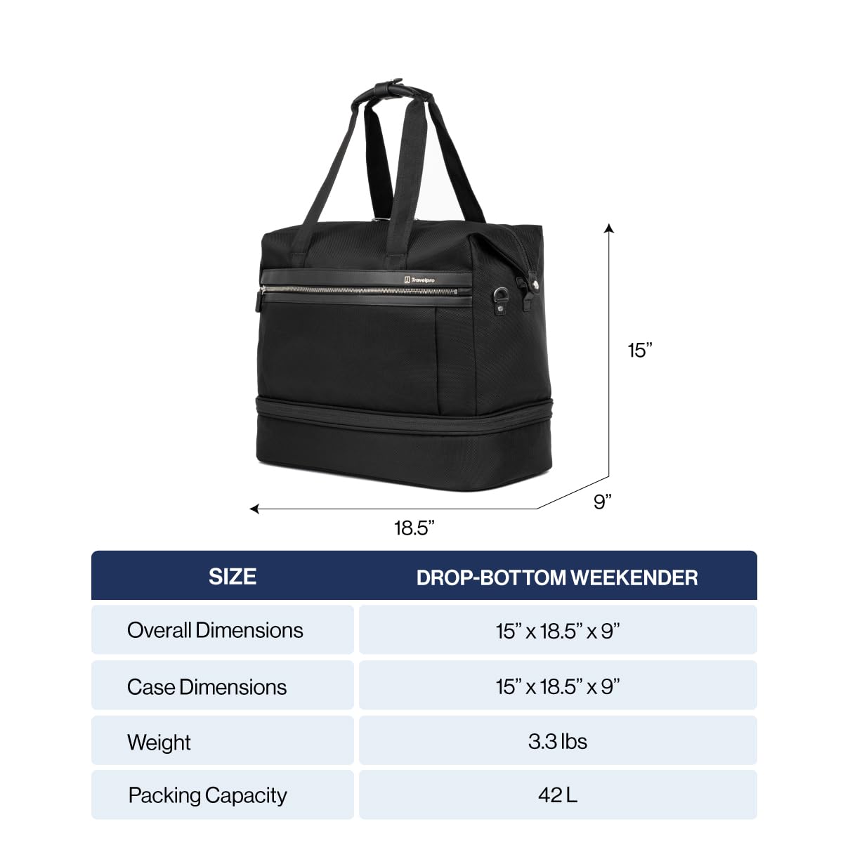 travelpro-platinum-elite-drop-bottom-weekender-bag-expandable-fits-15-laptop-men image 6