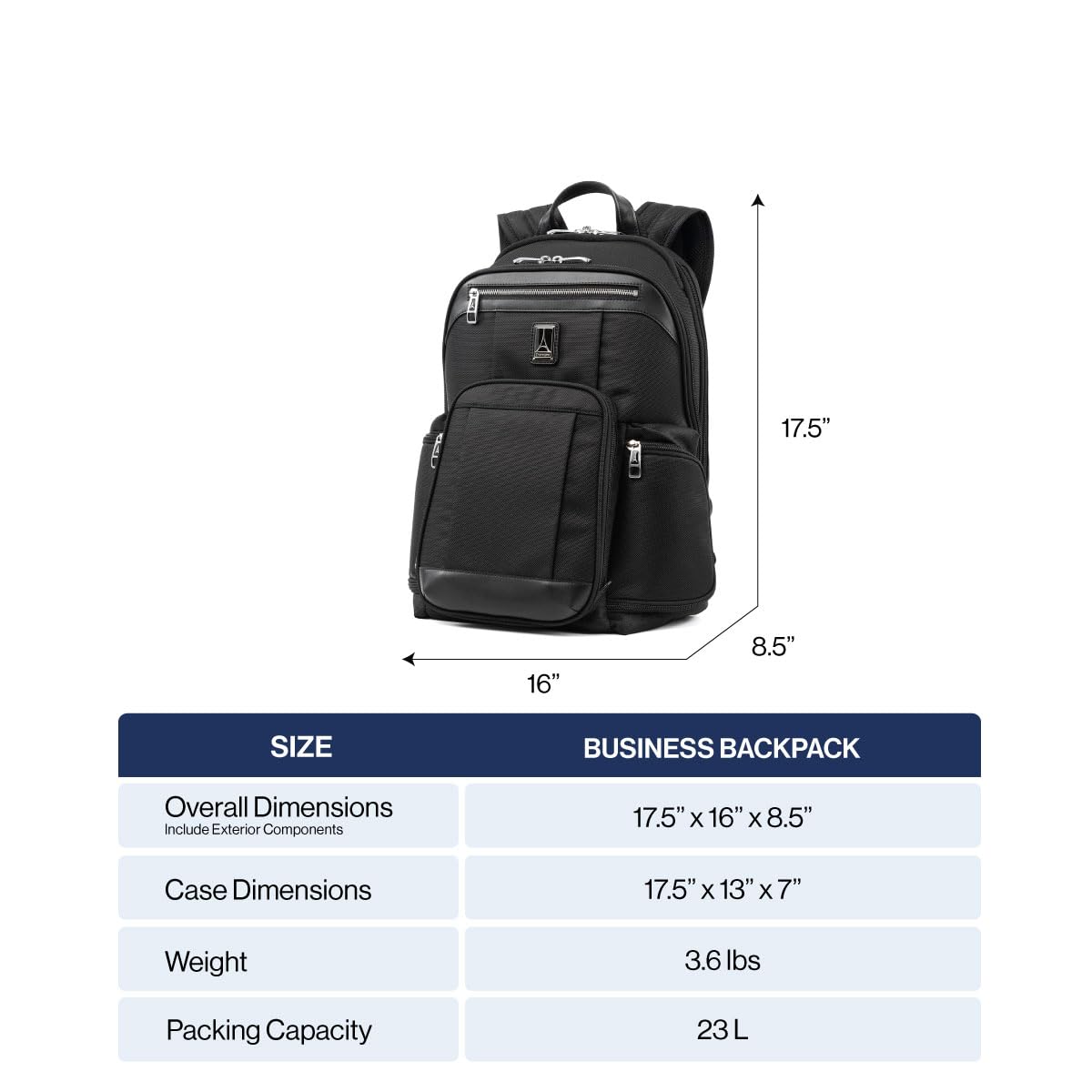 travelpro-platinum-elite-business-laptop-backpack-fits-17-5-laptop-shadow-black image 8