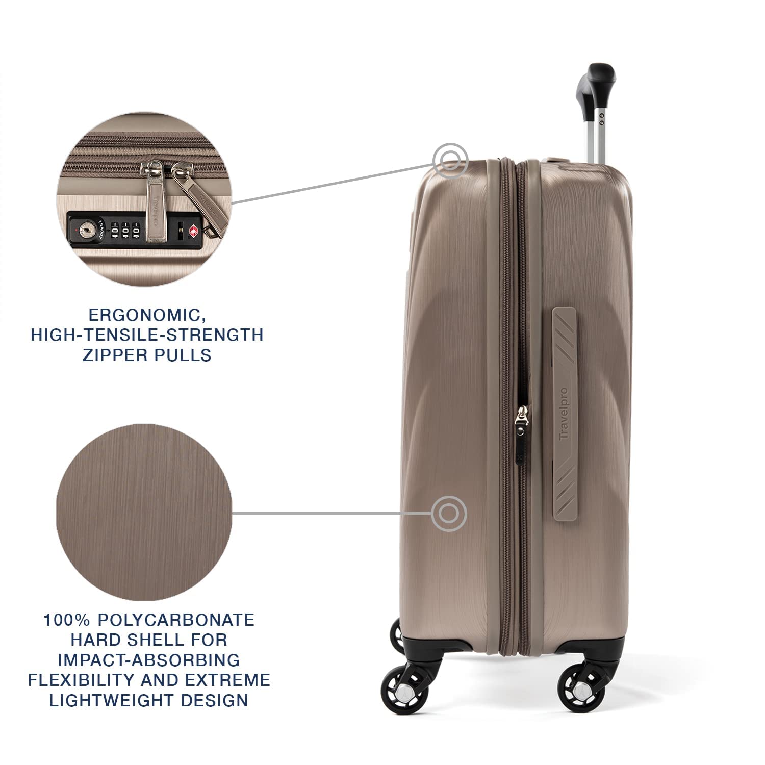 travelpro-maxlite-5-hardside-spinner-wheel-luggage-brushed-champagne-carry-on-21 image 3