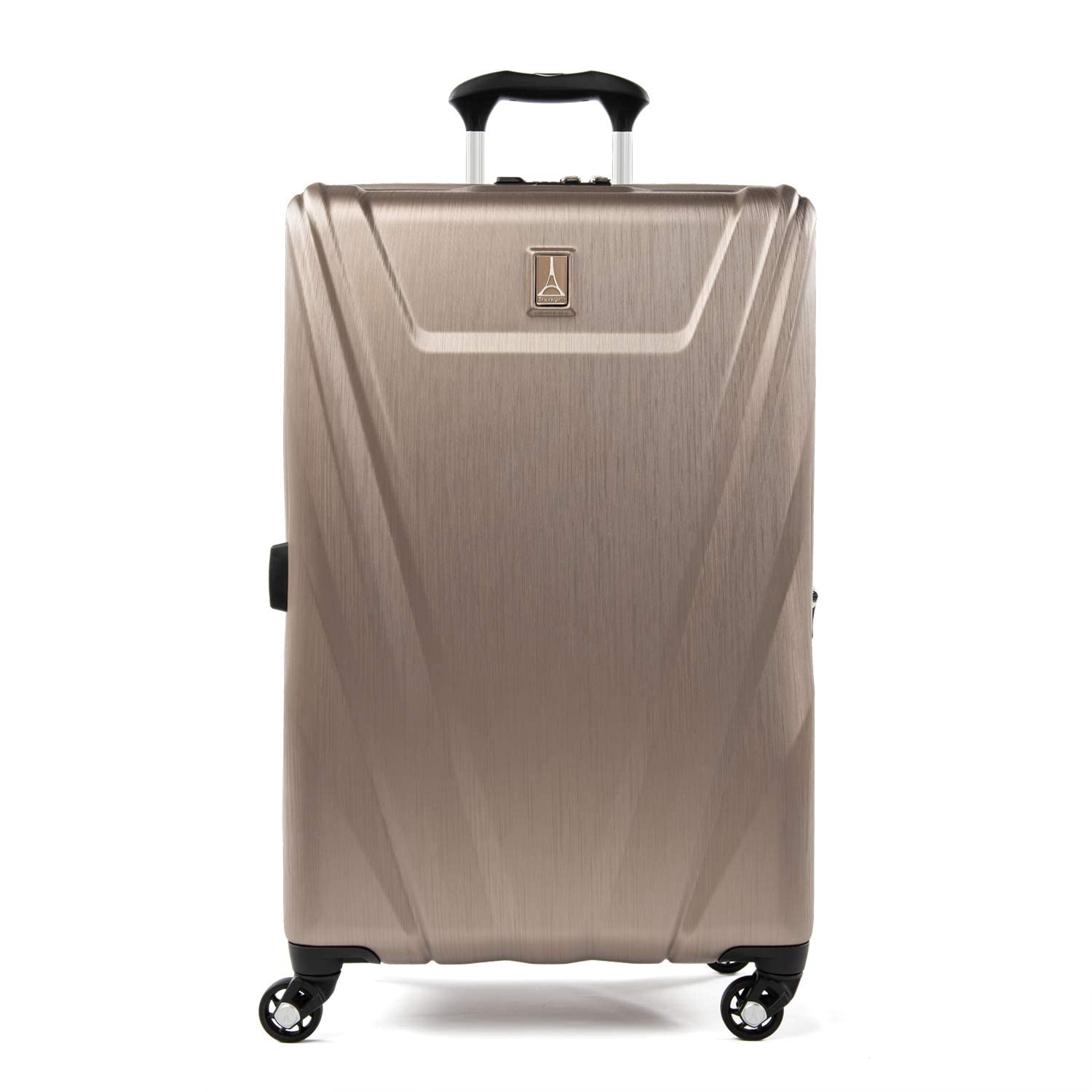 travelpro-maxlite-5-hardside-spinner-wheel-luggage-25-inch-checked-medium-brushe image 1