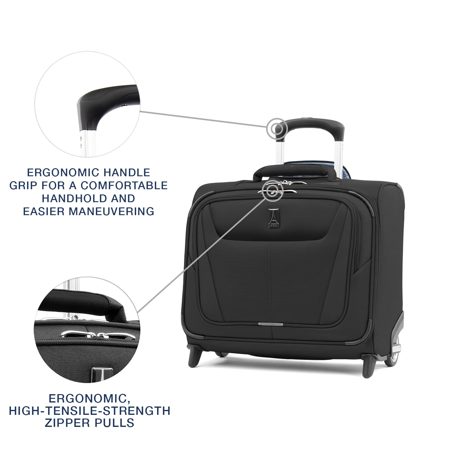 travelpro-maxlite-5-softside-lightweight-rolling-underseat-tote-upright-2-wheel- image 2