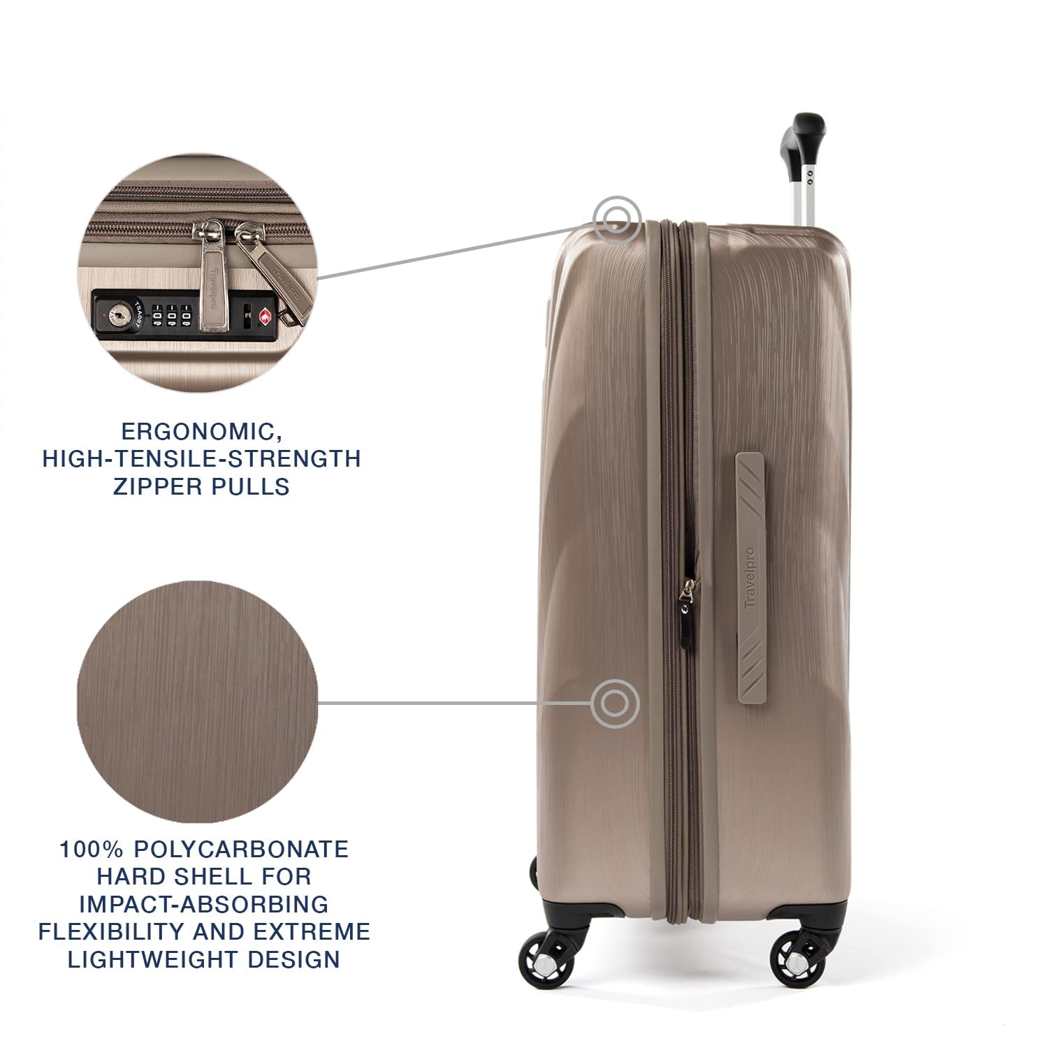 travelpro-maxlite-5-hardside-spinner-wheel-luggage-25-inch-checked-medium-brushe image 3