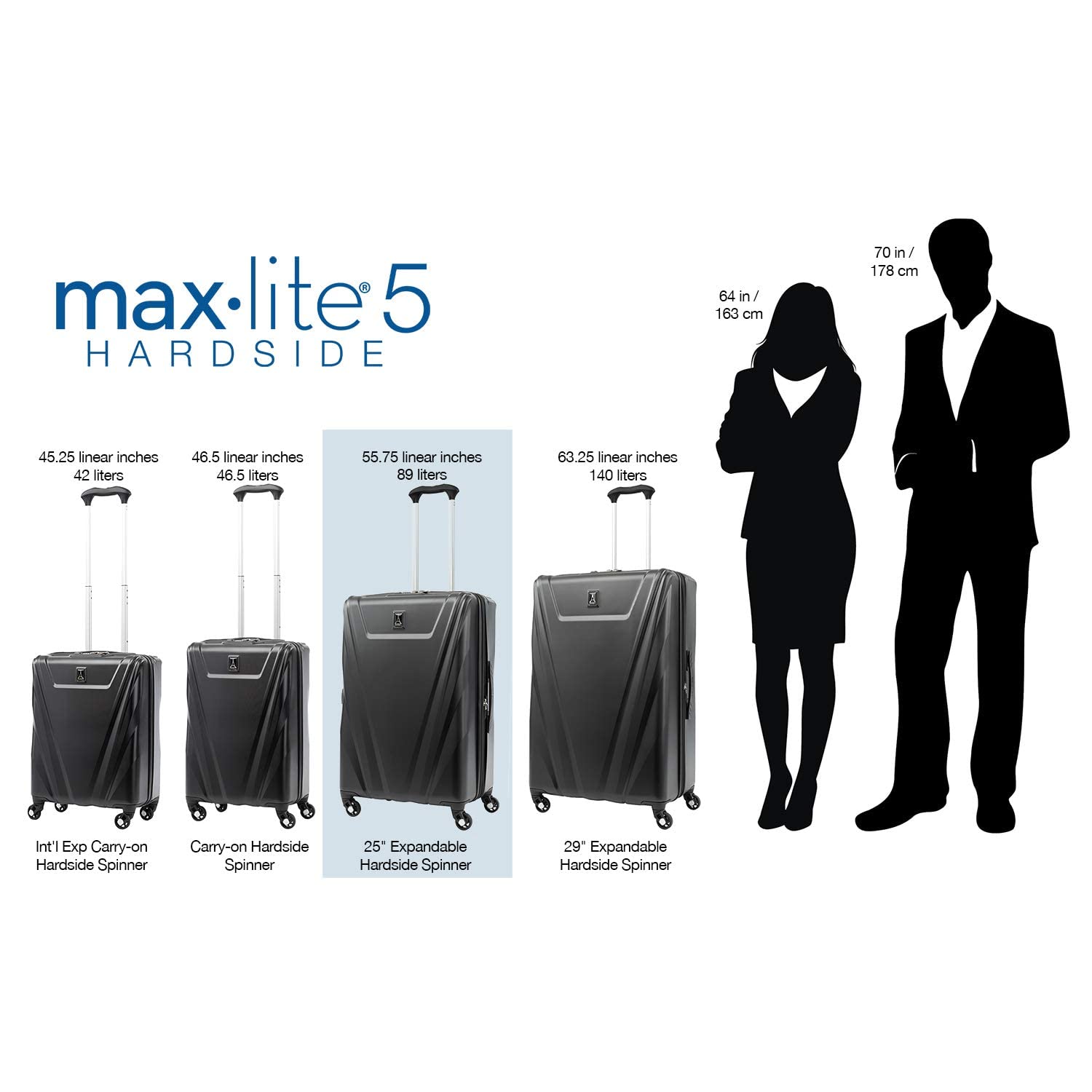 travelpro-maxlite-5-hardside-spinner-wheel-luggage-25-inch-checked-medium-brushe image 6