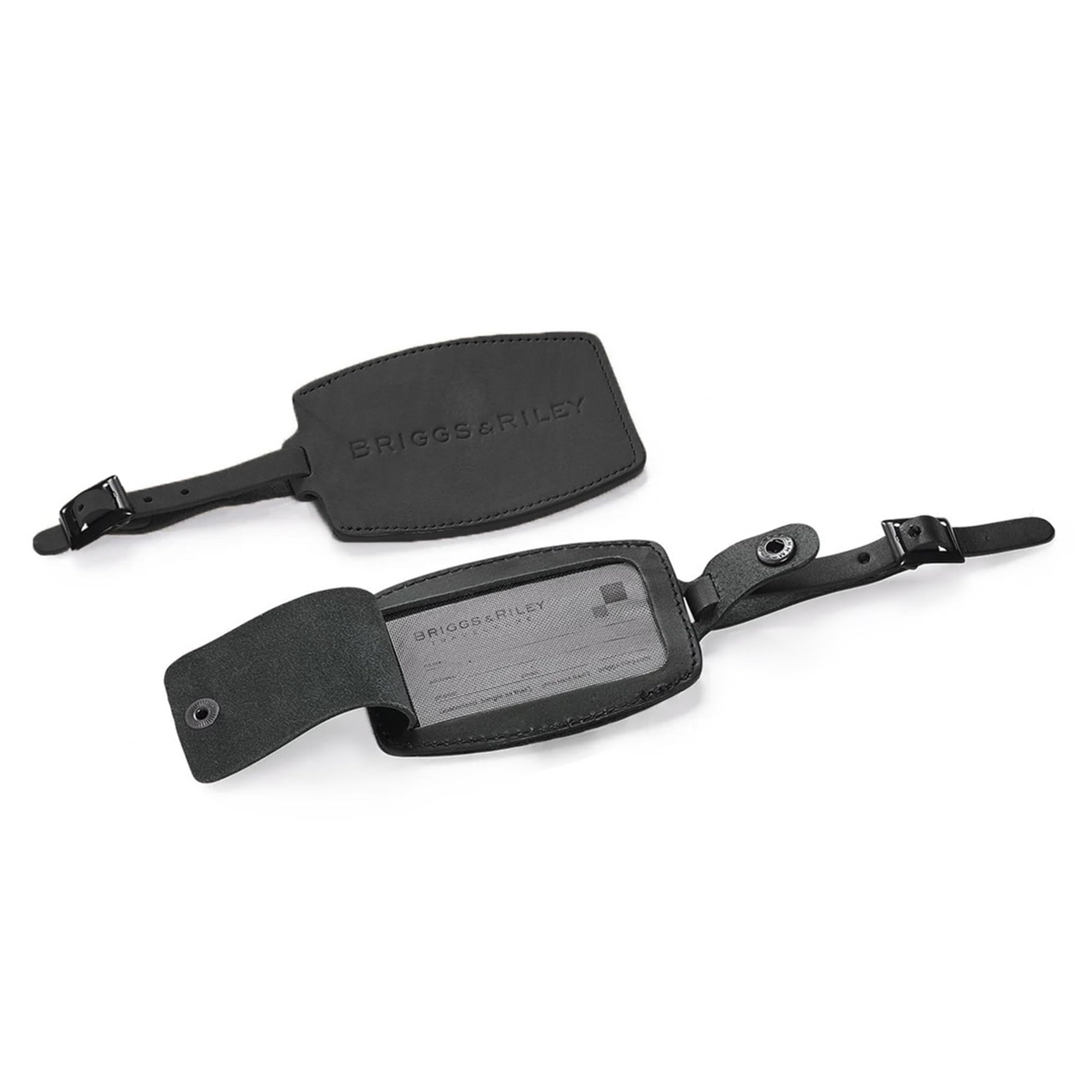 briggs-riley-leather-luggage-id-tag-for-suitcases-black image 1