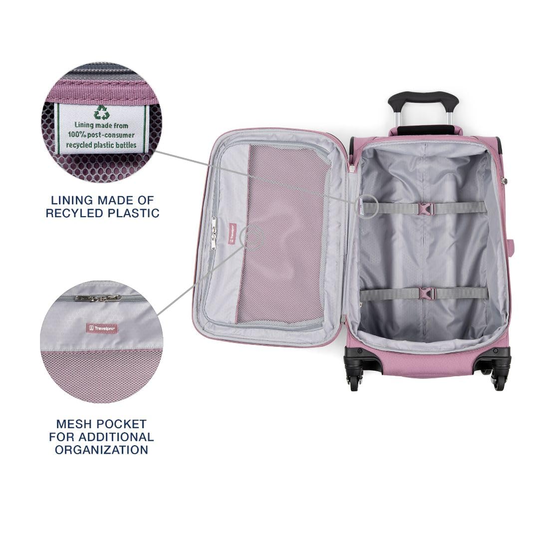 travelpro-maxlite-5-softside-expandable-21-inch-carry-on-spinner-suitcase-orchid image 5